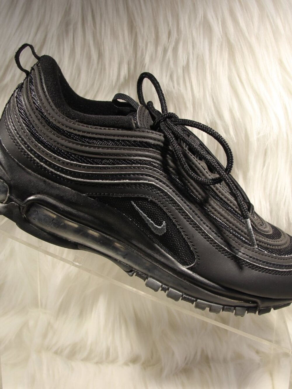 Nike Air Max 97 Black 921733‑001 Women’s Size 8.5 Running Shoes Sneakers READ